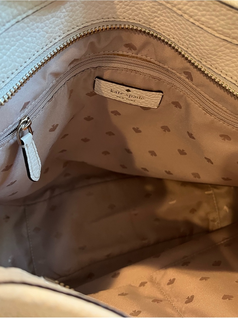 kate spade Cream Pebbled Leather Shoulder Bag - Picture 10 of 11